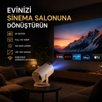 4K Destekli Projeksiyon Cihazı