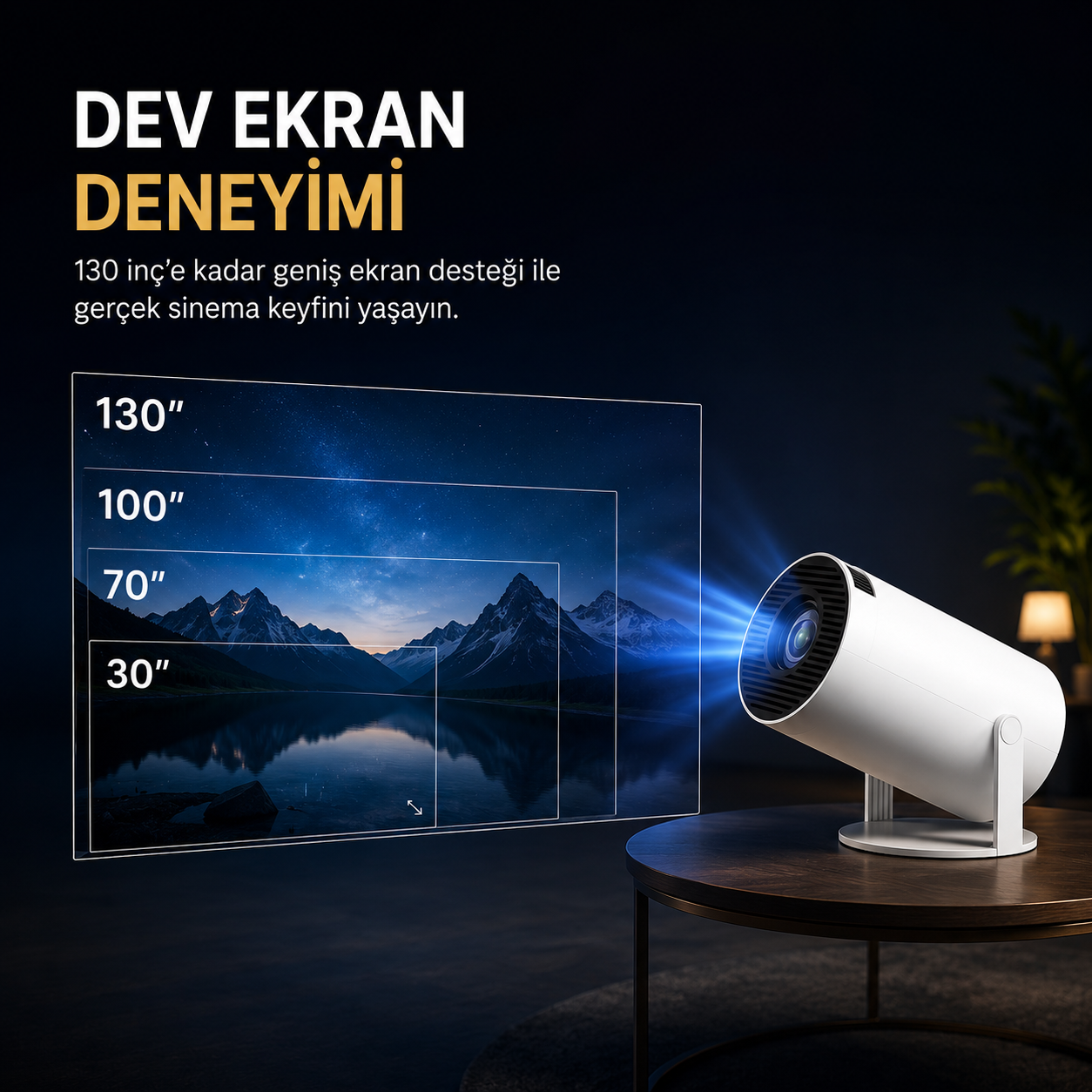 4K Destekli Projeksiyon Cihazı