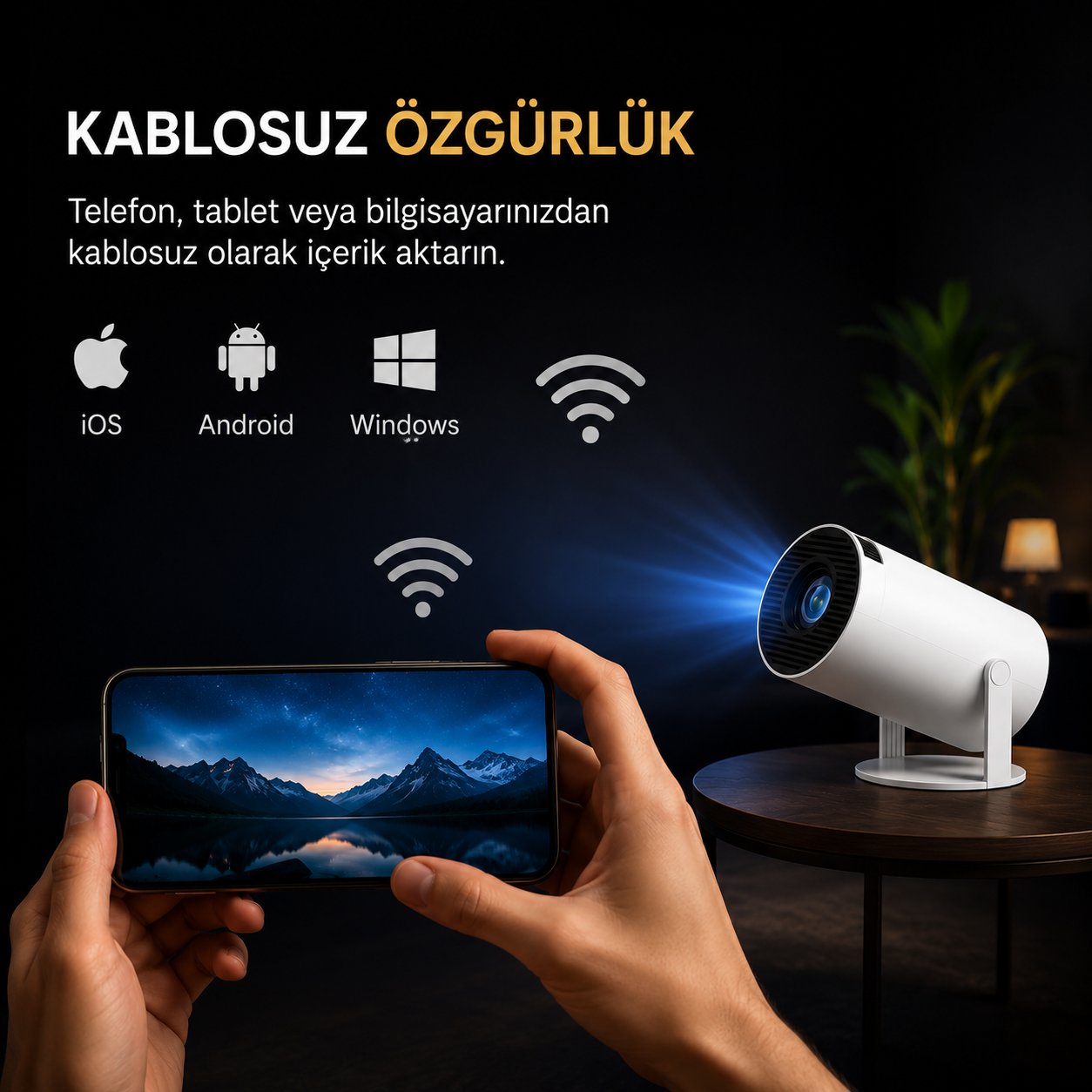 4K Destekli Projeksiyon Cihazı