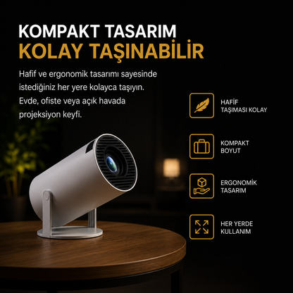 4K Destekli Projeksiyon Cihazı