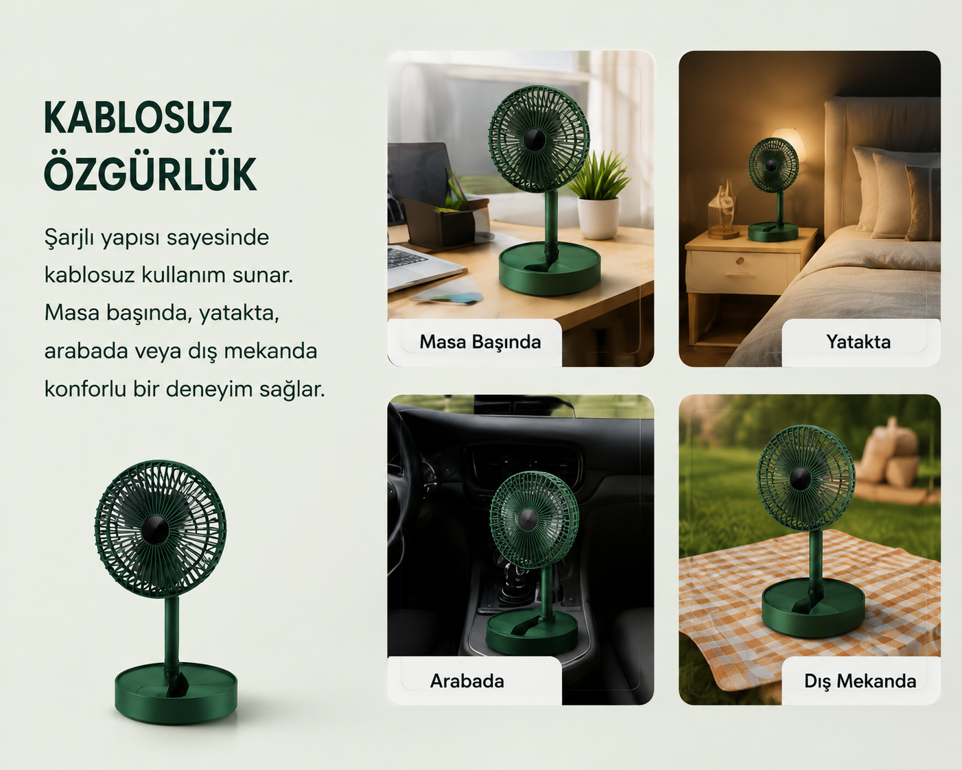 Katlanabilir Mini Fan